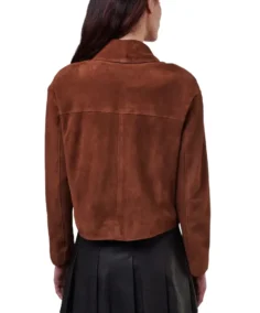 Shop The Ella Brown Suede Jacket - Trendy Leather Jackets