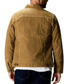 Shop TheMen's Brown Flannel Trucker Jacket - Brown - Trendy Leather Jackets