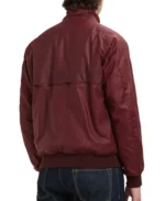 Shop The G9 Andorra Red Waxed Leather Jacket - Trendy Leather Jackets