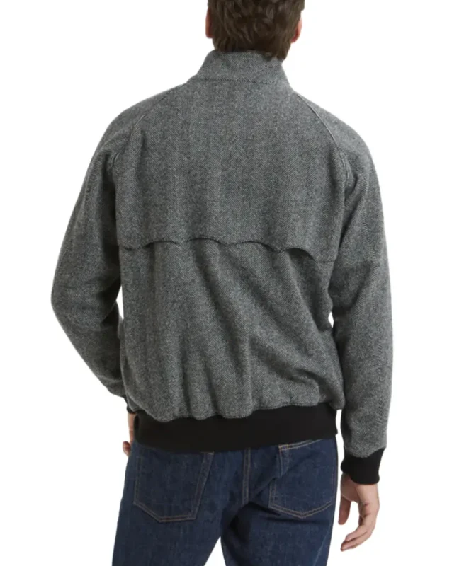 Shop The G9 Unpadded Pattern Grey Wool Jacket - Trendy Leather Jackets