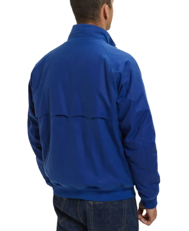 Shop The G9 Waxed Blue Bomber Jacket - Trendy Leather Jackets