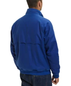 Shop The G9 Waxed Blue Bomber Jacket - Trendy Leather Jackets