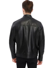 Shop The Henry Black Biker Leather Jacket - Trendy Leather Jackets