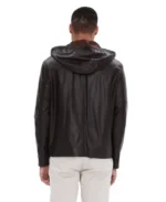 Shop Dark Brown Men's Hooded Leather Jacket - Trendy Leather Jackets