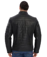 Shop The Jake Black Puffer Leather Jacket - Trendy Leather Jackets