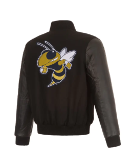 Shop The Men's Georgia Tech Black Varsity Jacket - Trendy Leather Jackets