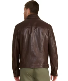 Shop The Oliver Dark Brown Leather Jacket - Trendy Leather Jackets
