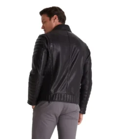 Shop The Quentin Black Biker Leather Jacket - Trendy Leather Jackets
