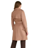 Shop The Soho Peach Leather Trench Coat - Trendy Leather Jackets