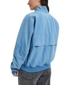 Shop The Women G9 Blue Suede Jacket - Trendy Leather Jackets