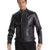 Stanley Black Biker Leather Jacket - Trendy Leather Jackets
