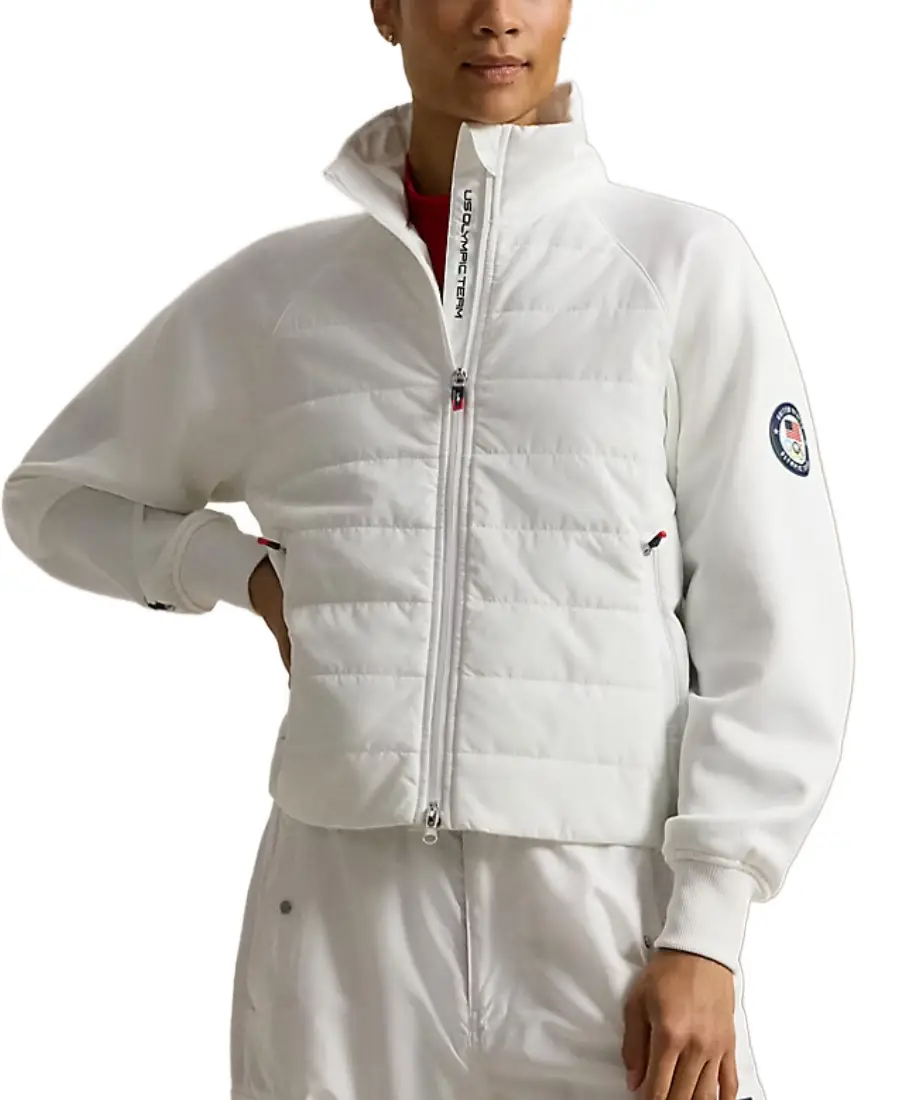 Team Usa Hybrid Track Jacket Team Usa Hybrid Track Jacket - Trendy Leather Jackets