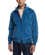 Unpadded G9 Blue Corduroy Jacket - Trendy Leather Jackets
