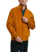 Unpadded G9 Orange Corduroy Jacket - Trendy Leather Jackets