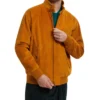 Unpadded G9 Orange Corduroy Jacket - Trendy Leather Jackets