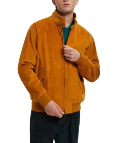 Unpadded G9 Orange Corduroy Jacket - Trendy Leather Jackets