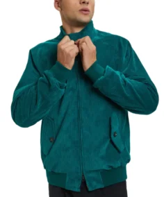 Unpadded G9 Teal Corduroy Jacket - Trendy Leather Jackets