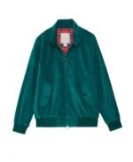 Unpadded G9 Teal Corduroy Jacket Front - Trendy Leather Jackets
