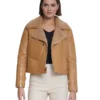 Women Eloise Brown Shearling Jacket - Trendy Leather Jackets