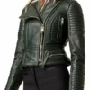 Peplum Waist Moto Leather Jacket - Trendy Leather Jackets