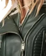 Peplum Waist Moto Leather Jacket Collar - Trendy Leather Jackets