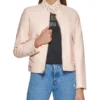 Women's Trendy Powder Racing Leather Jacket - Trendy Leather Jackets