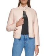 Women's Trendy Powder Racing Leather Jacket - Trendy Leather Jackets