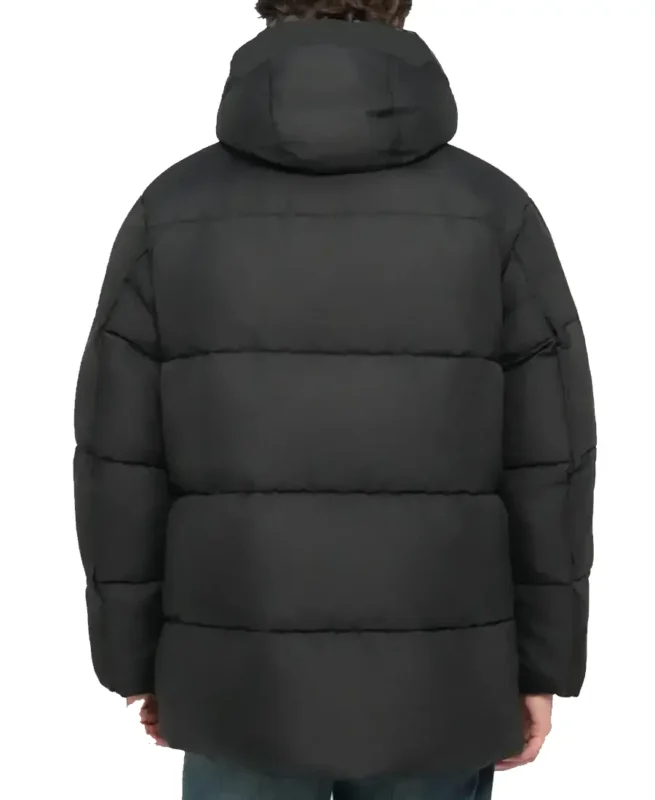 like A Voluminous Winter Jacket Back - Trendy Leather Jackets