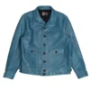 1920s Blue Classic Leather Jacket - Trendy Leather Jackets