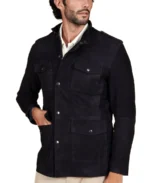 Saharan Black Suede Leather Jacket - Trendy Leather Jackets