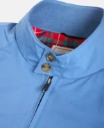 G9 Blue Harrington Jacket Collar - Trendy Leather Jackets