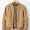 Men Signature Camel Faux Suede Jacket - Trendy Leather Jackets