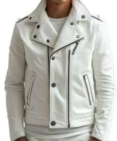 Men's Alfie White Premium Leather Jacket - Trendy Leather Jackets