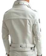Shop The Men's Alfie White Premium Leather Jacket - Trendy Leather Jackets