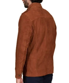 Shop The Men's Axel Saharan Brown Suede Jacket - Trendy Leather Jackets
