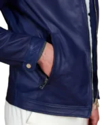 Men's Bluette Natural Leather Jacket Pocket - Trendy Leather Jackets