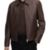 Men's Brown Biker Leather Jacket - Trendy Leather Jackets