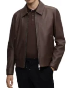 Men's Brown Biker Leather Jacket - Trendy Leather Jackets