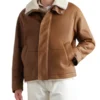 Men's Brown Lambskin Fur Leather Jacket - Trendy Leather Jackets