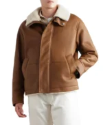Men's Brown Lambskin Fur Leather Jacket - Trendy Leather Jackets