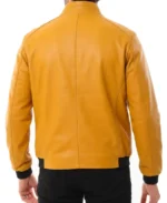 Shop The Men's Como Yellow Leather Jacket - Trendy Leather Jackets
