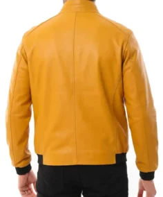 Shop The Men's Como Yellow Leather Jacket - Trendy Leather Jackets