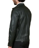 Shop The Men's Dark Green Natural Leather Jacket - Trendy Leather Jackets