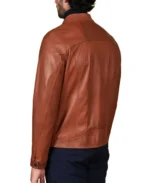 Shop The Men's Effect Korean Brown Leather Jacket - Trendy Leather Jackets