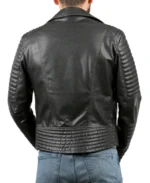 Shop The Men's Fossett Black Biker Leather Jacket - Trendy Leather Jackets