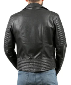 Shop The Men's Fossett Black Biker Leather Jacket - Trendy Leather Jackets