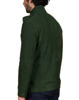 Shop The Men's Green Saharan Suede Leather Jacket - Trendy Leather Jackets