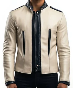 Men's Jesse White Leather Jacket - Trendy Leather Jackets
