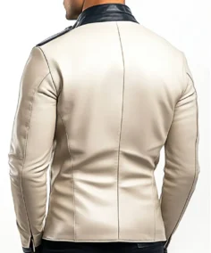 Shop THe Men's Jesse White Leather Jacket - Trendy Leather Jackets