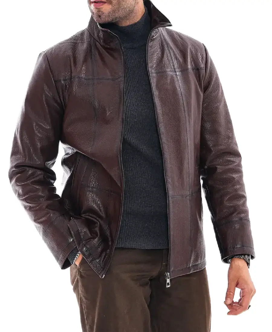 Men'S Nero Coffee Brown Leather Jacket Men'S Nero Coffee Brown Leather Jacket - Trendy Leather Jackets
